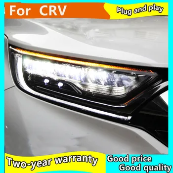 Smerniki zbora Za Honda CRV 2017-2019 led Žarometov Za CR-V, LED Žaromet LED DRL dinamične Prednje luči