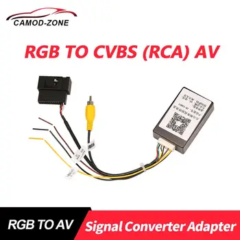 RGB, Da CVBS (RCA) AV Signala 26 PIN Pretvornik Adapter Za VW Passat CC Tiguan Rearview Fotoaparat RNS510 RCD510 RNS315 ZA AV FOTOAPARAT