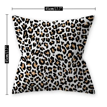 Eno Stran Povzetek Leopard Tiskanja Vrgel Pillowscase Super Mehka Kratek Žamet Živali Tiger Kože Zebra Vzorec Blazine Pokrov Kavč