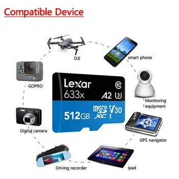 Ezshare Brezžični wifi adapter+Lexar Micro SD Kartico 128GB 32GB Class 10 633x 64 GB wifi brezžični TF Card 16gb Flash Pomnilniške Kartice