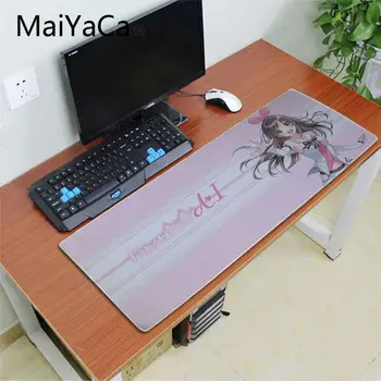Maiyaca kizuna ai postane anime dekle Udobje Miško Mat Gaming Mousepad xl Hitrost Tipkovnico, Miško mat Laptop PC prenosni desk pad