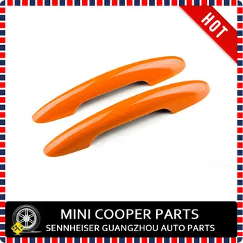 Čisto Nov ABS Plastika UV, Zaščiteni Mini Ray Slog Bela Rdeča Modra Oranžna Vrat Ročaj Kritje Za mini cooper F56 F57 (2PCS/SET)