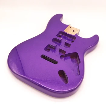 Kitara deli kovinsko vijolična barva poplar lesa ST električna kitara telo DIY deli kitare