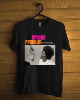 Aretha Franklin Kraljica Duša Črna moška T-shirt Hip Hop moški tshirt rock Unisex majica Moda Vrhovi