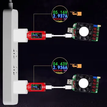 PD Večfunkcijsko Zmogljivosti Napetost Ampermeter Barvni Zaslon, Hitro Polnjenje USB Prenosne-C Tester Orodje za Merjenje Temperature