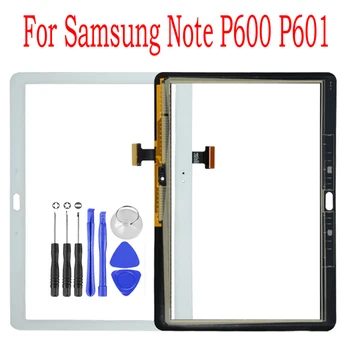Za Samsung Galaxy Note 10.1 SM-P600 P601 P605, Zaslon na Dotik, Računalnike Steklena Plošča Senzorja Tablični RAČUNALNIK Zamenjava
