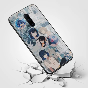 Demon Slayer Kimetsu ne Yaiba anime kolaž TPU mehki silikonski kaljeno steklo telefon primeru zajema lupini Za OnePlus 6 6T 7 7T 8 Pro