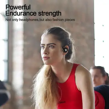 Brezžična tehnologija Bluetooth 5.0 Slušalke Hitro Seznanjanje MP3 Predvajalnik za v Uho Slušalke s Kablom USB za Športe na Prostem