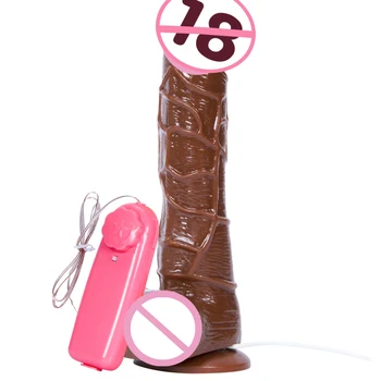 Fanala 19.5x3.8 cm velik dildo realistični vibrator sex igrače za žensko seks pralni thrusting dildos sex shop veliko vibracijske hlačke