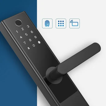 Tuya Smart Prstnih Električno Zaklepanje Vrat, Wifi, Bluetooth Geslo Domov Zaklepanje Vrat Brez Ključa Prstnih Dotik Zaslon Zaklepanje Vrat