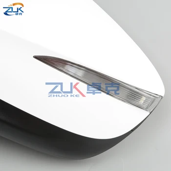 ZUK 2PCS Zunanjost Rearview Mirror Assy Za MAZDA CX-4 2016 2017 2018 Z LED Električnih Zložljiva Ogrevanje BSD Sistem