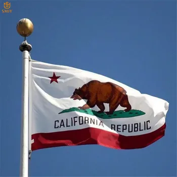 SMJY Kaliforniji Republika Zastavo, 90 * 150 cm Medved In Star Domov/Bar/Stranka Posebno Poliester Dekoracijo Banner