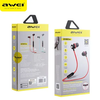 AWEI B980BL Magnetni Bluetooth Slušalke Šport Brezžične Slušalke z mikrofon Stereo Glasbe Brezžične Slušalke Bas Čepkov