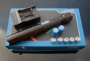 Super Vojaške 450nm 500w 500000m Modri laser nasvetov Svetilka Luč Gori tekma/black/opekline cigarete Lov