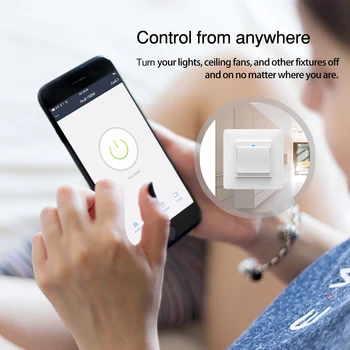 WiFi DE EU Smart Pritisni Gumb Stikalo 2-Način Multi-nadzor 1/2/3 Banda Snemljiv Smart Življenje Tuya App Delo z Alexa googlova Domača stran
