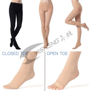Yisheng Medicinske Stiskanje Pantyhose Ženske za Krčnih Veno Naselitve kolena, visoko Nogo Podporo Stretch Tlak Circulatio