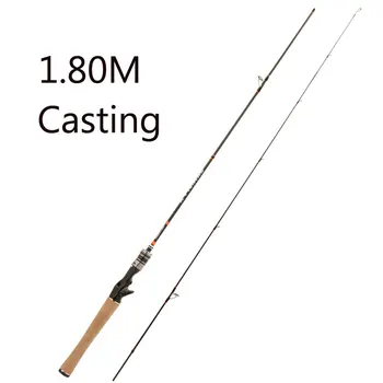 Prilagodljiv ul vrteti palico 1.41m1.68m 1.8 m 0,5-6 g lure teža ultralahkimi, predenje palice ultra lahkih litje predenje ribolov rod