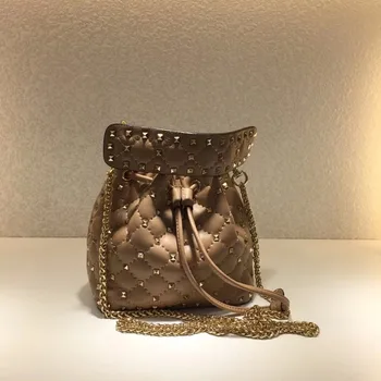 Kafunila pravega usnja ženske mini vedro vrečke visoke kakovosti znane blagovne znamke oblikovalec zakovice majhna torba tote bolsas feminina