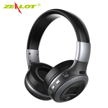 ZEALOT B19 Bluetooth Slušalke Brezžične Stereo Slušalke Slušalke z Mikrofonom Slušalke, Micro-SD Kartico, FM Radio