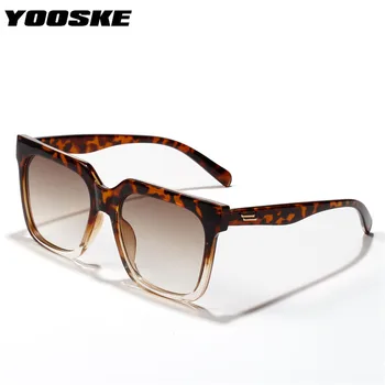 YOOSKE blagovne Znamke Desige Prevelik sončna Očala Moški Ženske Letnik Leopard Kvadratnih sončna Očala Ženskih Modnih Odtenkih UV400 Retro Očala