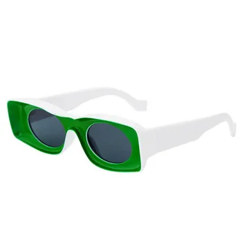 Vintage Pravokotnik sončna Očala Ženske, Moške Modne blagovne Znamke sončna Očala Oblikovalec Rdeče Modro Rumeno Modnih Okvirjev za sončna Očala Očala UV400