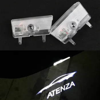 2PCS LED Avtomobilska Vrata, Logotip Laserski Projektor Za Mazda 6 Atenza -2018 Dobrodošli Svetlobe Vrata Avtomobila Emblem Logotip Led Auto Dodatki