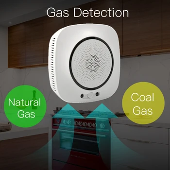 Tuya Smart življenje APP WiFi Smart Uhajanja Plina detektorji Požara Varnostni alarm zemeljskega Plina coalgas Detektor Gorljivih Alarm Senzor