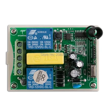 AC 220V intelligent digital RF brezžično daljinsko krmiljenje stikalo sistem + 4pcs sprejemnik za projekcijski zaslon/garažna vrata/žaluzije