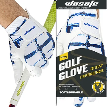 Golf rokavice za Moške Cabretta Usnje Levi Strani, Mehka, Dihanje na Prostem šport rokavice Brezplačna Dostava