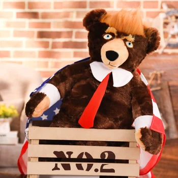 60 cm Donald Adut Medved Plišastih Igrač Nov Svež ZDA Predsednik Medved Zbirka Lutke igrače Darilo Za Otroke Boy