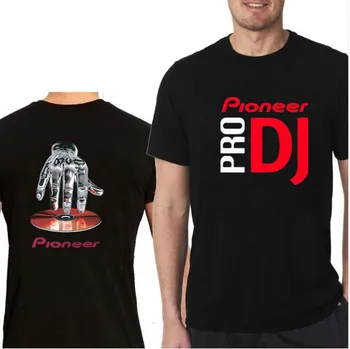 2018 nieuwe katoenen pioneer vrouwen Mannen t-shirt een DJ logotip t-shirt tees Pioneer DJ Pro DJ diski gebarsten CD muziek