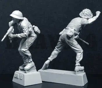 1/35 obsega Vietnamska Vojna Vietnam Komunistične Partije 2 osebi Miniature Smolo Model Kit Slika Brezplačna Dostava