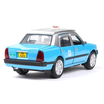 HOBEKARS 1:32 Model Avtomobila Diecast & Igrača Vozil Simulacije Klasičnih Hong Kong Taxi Kovinske Zlitine Acousto-optičnih Potegnite Nazaj, Igrače, Avto,