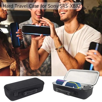 Kvadratni Shockproof Trda Zaščitna EVA Primeru Polje za Sony SRS-XB32 Extra Bass Prenosni Bluetooth Zvočnik