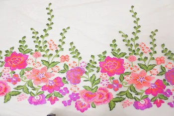 LASUI lepa 1yard pisane cvetlične vezenine tkanine, široka 150 cm dihanje za DIY ročno accessroies obleko Q012