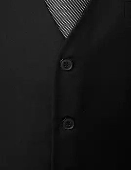 Za moške, Visoke Kakovosti Črne barve Telovnik 2021 Čisto Nov brez Rokavov V Vratu Obleko Telovnik Moški Formalnih Poslovnih Poroko Waistcoat Gilet Moški