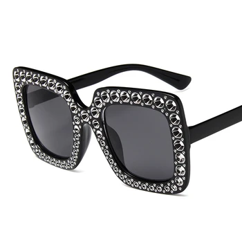 2020 Moda Kvadratnih ženska sončna očala hue Vintage Retro Rimless sončna Očala za ženske Ženske Ženske Sunglass gafas de sol mujer