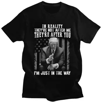 2020 Moške Donald Adut Majica s kratkimi rokavi Kratkimi Bombaž Tshirt Oni Po Vas jaz sem Samo Na Način, Delovna mesta Predsednika Meme Tee Vrh