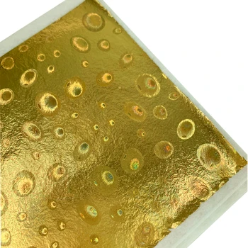 Laser Imitacije Zlata Listov Listov po GOLDBURG - 100 Listov - 8 x 8,5 cm - Svoboden Listov - 2 Barve Možnost - Poklic Kakovosti