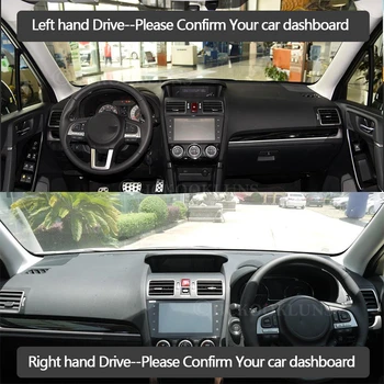 Nadzorna plošča Pokrov Zaščitni Ploščici za Subaru Gozdar 2013~2018 Avto, dodatna Oprema na Armaturno Ploščo Dežnik Anti-UV Preprogo SG SH SJ SK 2017