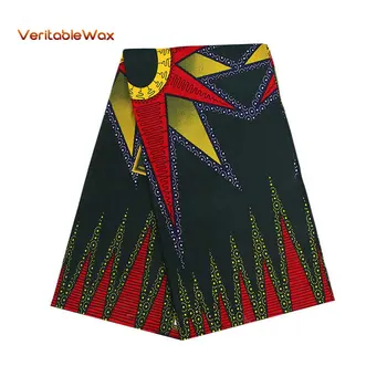 Afrika Nigerijski natisne batik tkanine pravi vosek mozaik šiva obleko obrti krpo poliester poceni cene, Ankara tissu PL541
