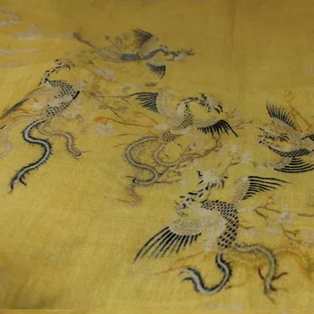Visoka kakovost čisto ramije tkanine novi vrsti Phoenix tiskanje tissu Modne Poletne obleke, Obleke in Srajce materiala