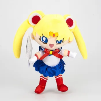 6 Slogov Sailor Moon Chibiusa Princesa Vedrino Usagi Mala Dama Chiba Mamoru 18 CM Plišastih Lutka Obesek TYNN