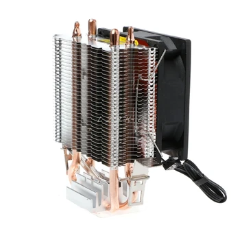 2 Heatpipe Aluminija PC CPU Hladilnik Hladilni Ventilator Za Intel 775/1155 AMD 754/AM2