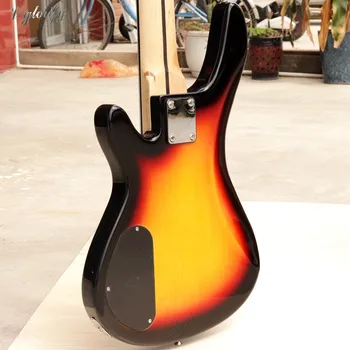 Dobro 5 string električna bas kitara jelše les telo sunburst barva bas guitarra brezplačno gig bag