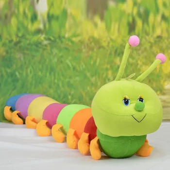 50 cm Priljubljene Pisane Inchworm Mehko Lep Razvojne Igrače za Caterpillar držite blazino Igrače