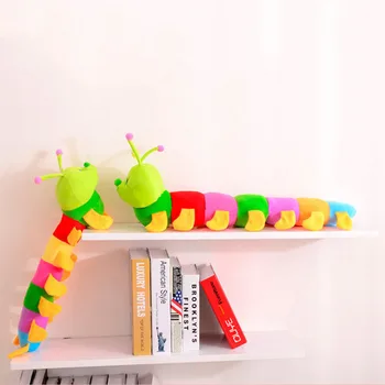 50 cm Priljubljene Pisane Inchworm Mehko Lep Razvojne Igrače za Caterpillar držite blazino Igrače
