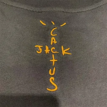 Travis Scott Cactus Jack Vezenje T-Shirt Moški Ženske Astroworld Majica S Kratkimi Rokavi Moški Vrh Tees