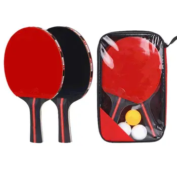 Šport in Zabava Namizni Tenis Loparji za Ping Pong Lopar 2 Vesla s 3 Kroglice Nastavite Semi-pro Gume Visoke Kakovosti