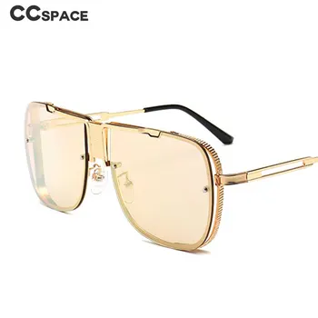 46062 Oversize Kovinskih Kvadratnih sončna Očala Moški Ženske Modni UV400 Letnik Očala